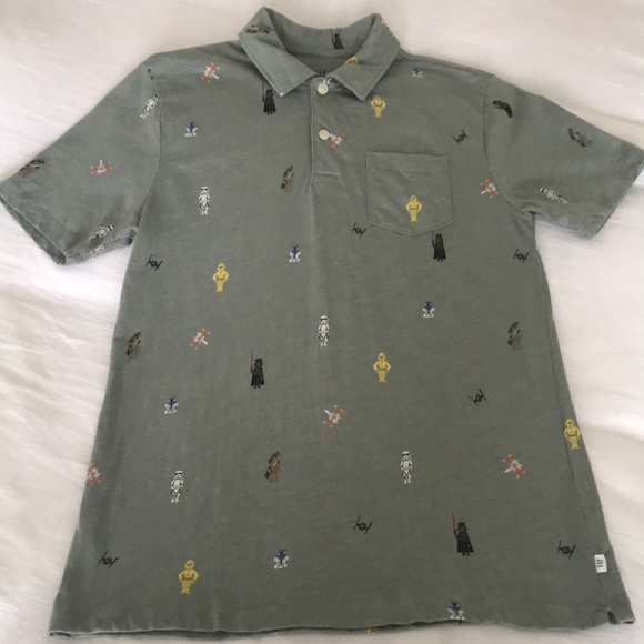 Gap Star Wars short sleeve collared top boys XXL - Picture 4 of 11